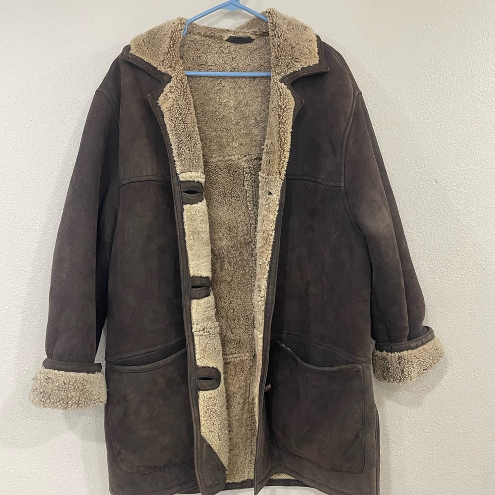 Studio Tan Shearling Coat Outerwear